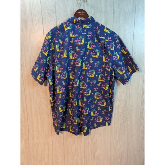 Ralph Lauren Shirt Mens Button Down 2XL Classic Graphic Flamingos Beach Casual - Picture 3 of 6